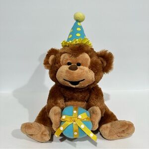 Happy Birthday Singing Monkey Plush Musical Birthday Gift